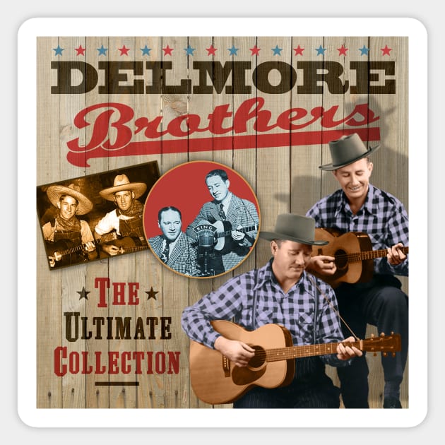 The Delmore Brothers Sticker by PLAYDIGITAL2020